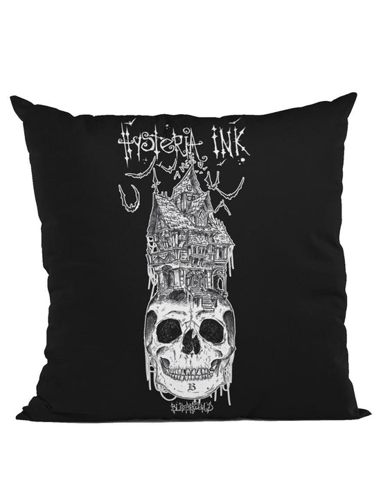 Housse de coussin Hysteria Ink Blitz'Art Le Crâne Hanté