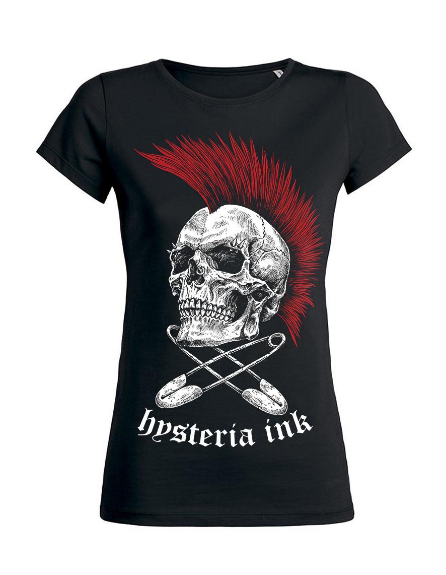 T-shirt femme Hysteria Ink Punk Not Dead Ink RED