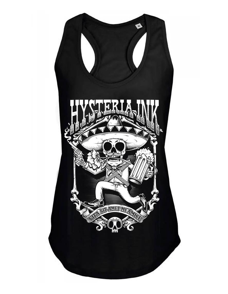 Debardeur femme Hysteria Ink Skull mexican