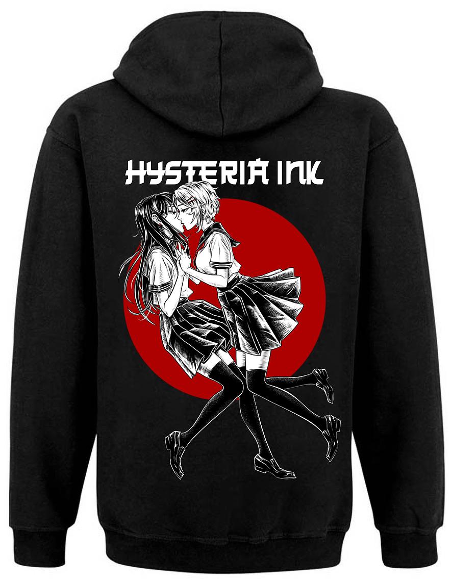 sweat zip unisexe Hysteria Ink Manga Kiss