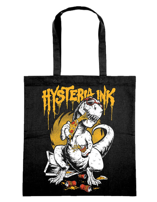 tote bag Hysteria Ink Pizza Dino