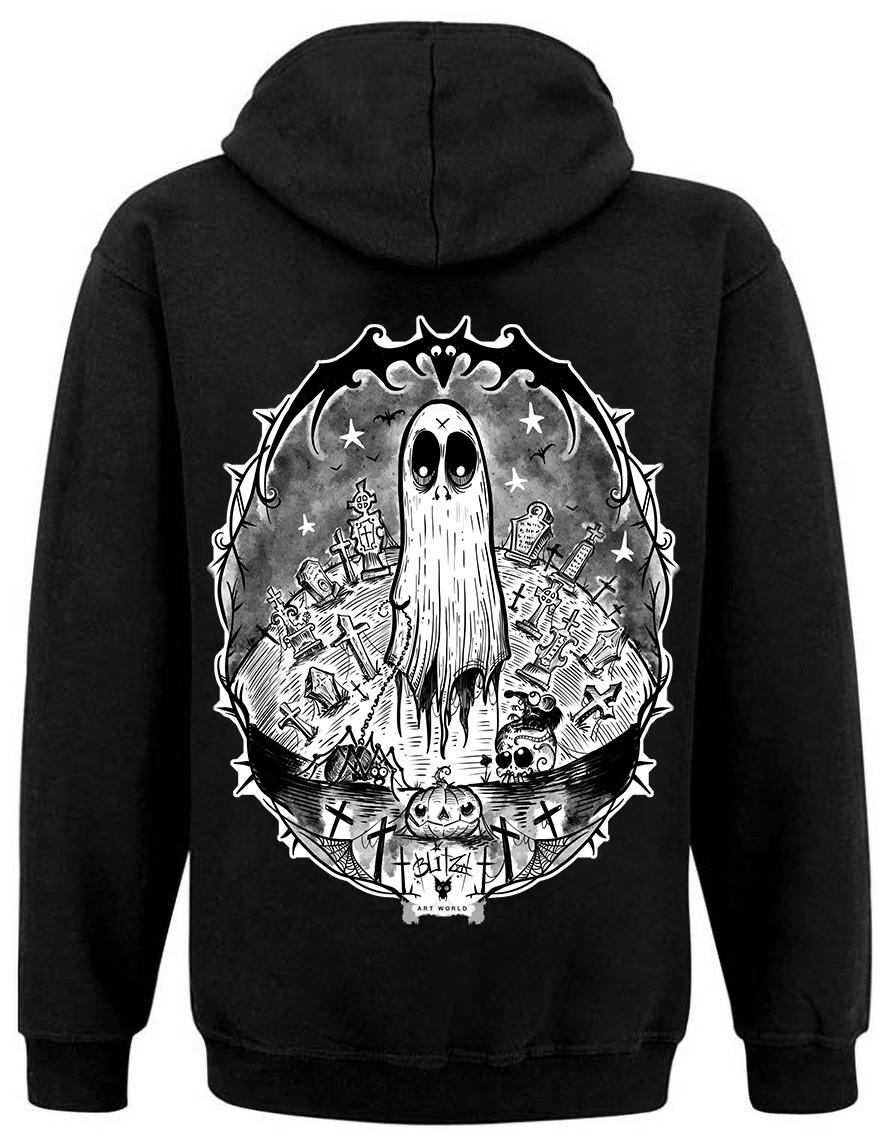 sweat zip unisexe Hysteria Ink Blitz'Art Fantome