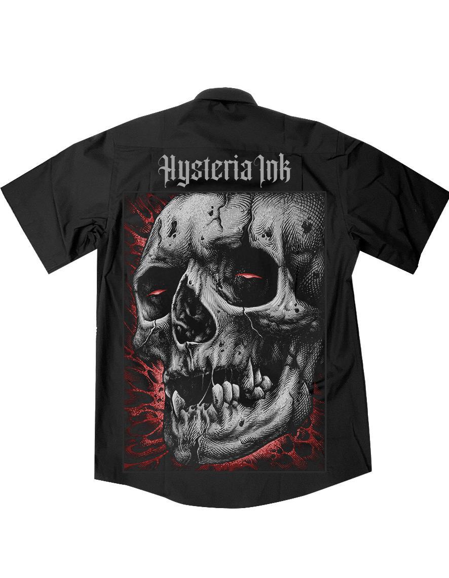Chemise homme Hysteria Ink Skull Head Ink