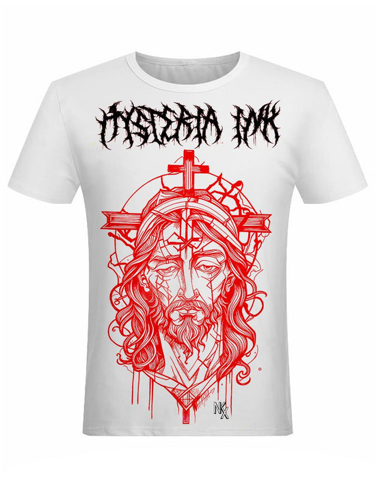 T-shirt unisexe Hysteria Ink X Natasha Kikx Christ 1 blanc