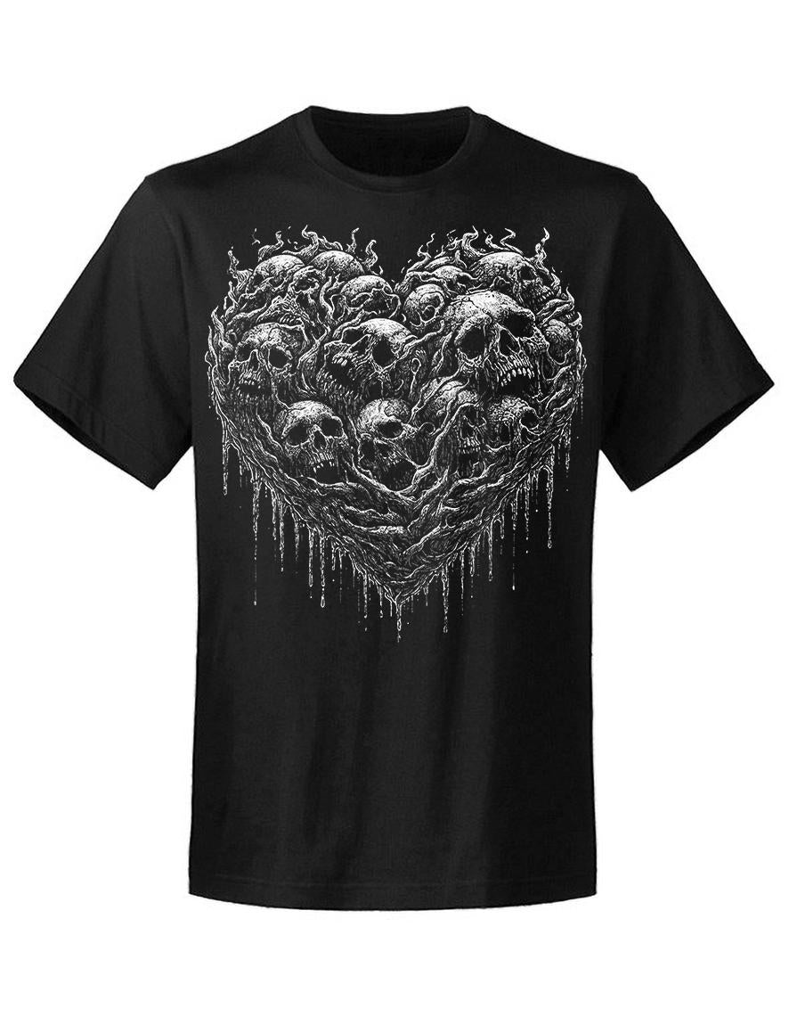 T-shirt Unisexe Hysteria Ink Heart Of Skulls