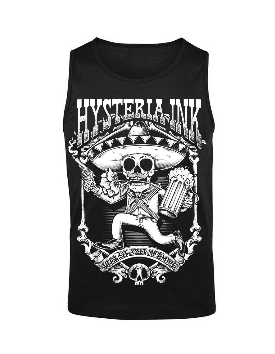 Debardeur homme Hysteria Ink Skull mexican