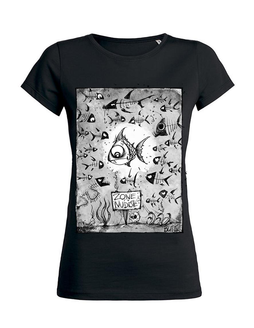 T-shirt femme Wants Hysteria Ink X Blitz'Art Zone Nudiste