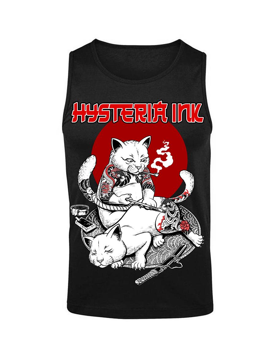 Debardeur homme Hysteria Ink Cats Tattoo