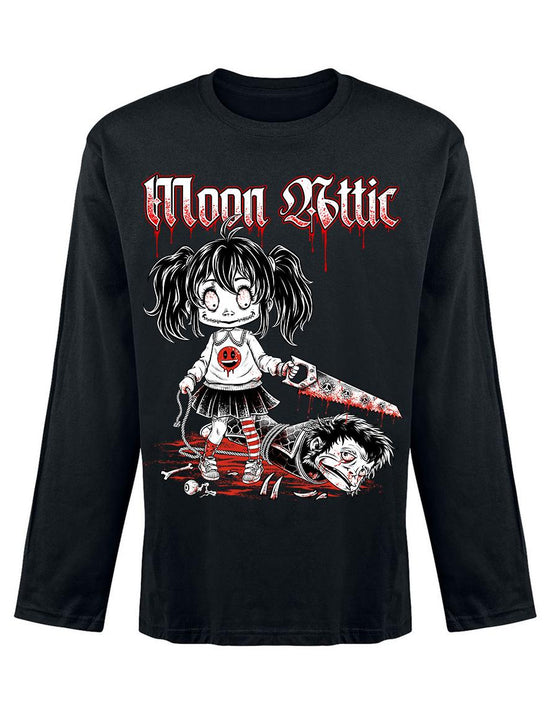 T-shirt unisexe manches longues Moon Attic Girl killer Attic