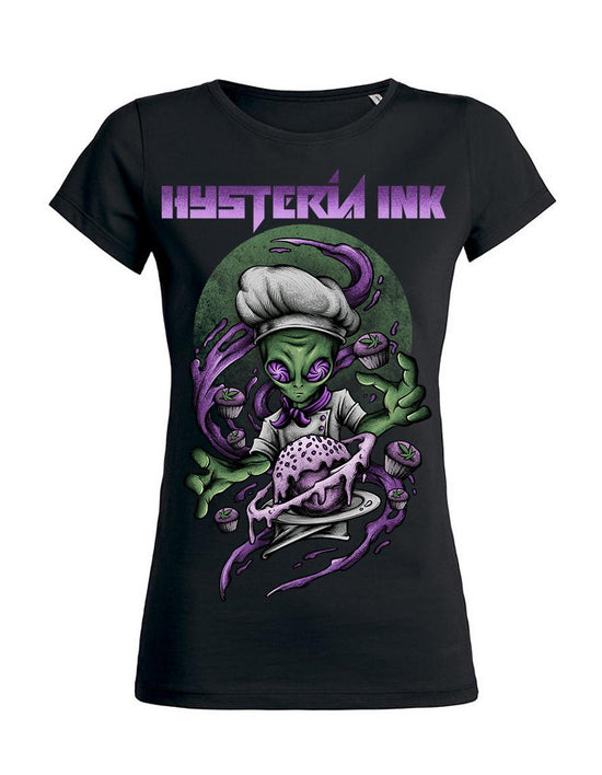 T-shirt femme Hysteria Ink ALien Space Cake