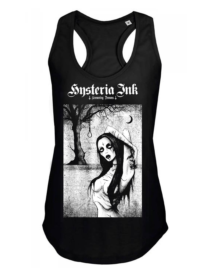 Debardeur femme Hysteria Ink  X Screaming Demons Black Witch Ink