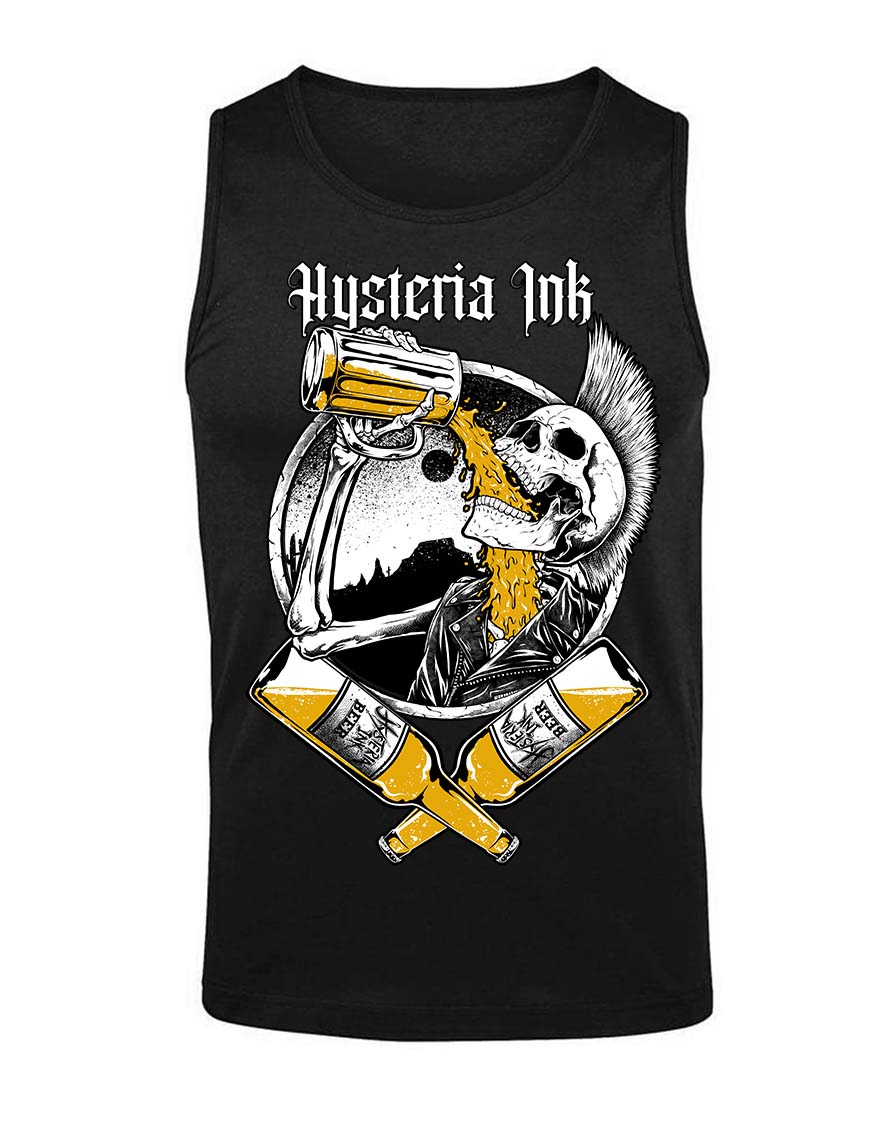 Debardeur homme Hysteria Ink  Death's beer