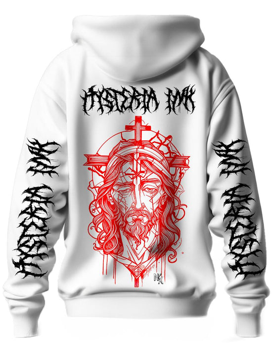 sweat zip unisexe Hysteria Ink  X Natasha Kikx Christ 1 Manches