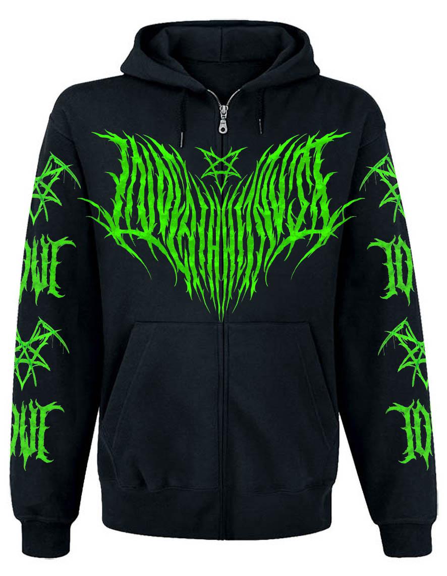 Sweat zip unisexe InDeathWeTrust VERT