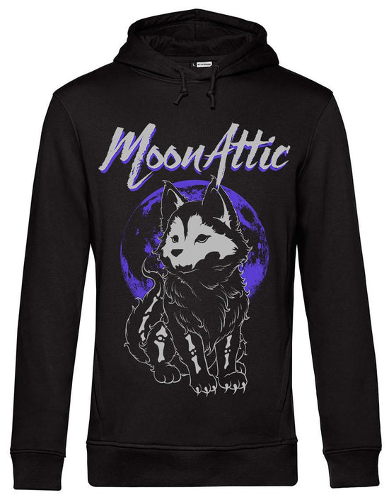 Sider Moon Attic Skelly Wolf Attic Unisex-Sweatshirt