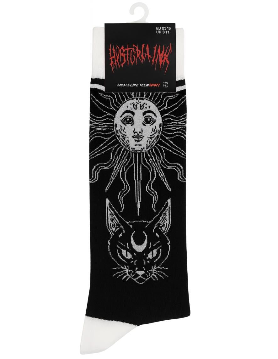 Chaussettes Hysteria Ink Cat Moon Attic