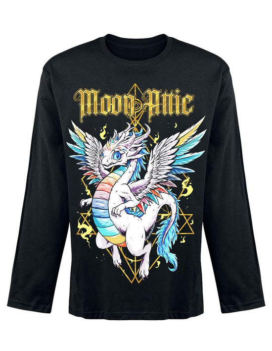 T-shirt unisexe manches longues Moon Attic The rainbow dragon Attic