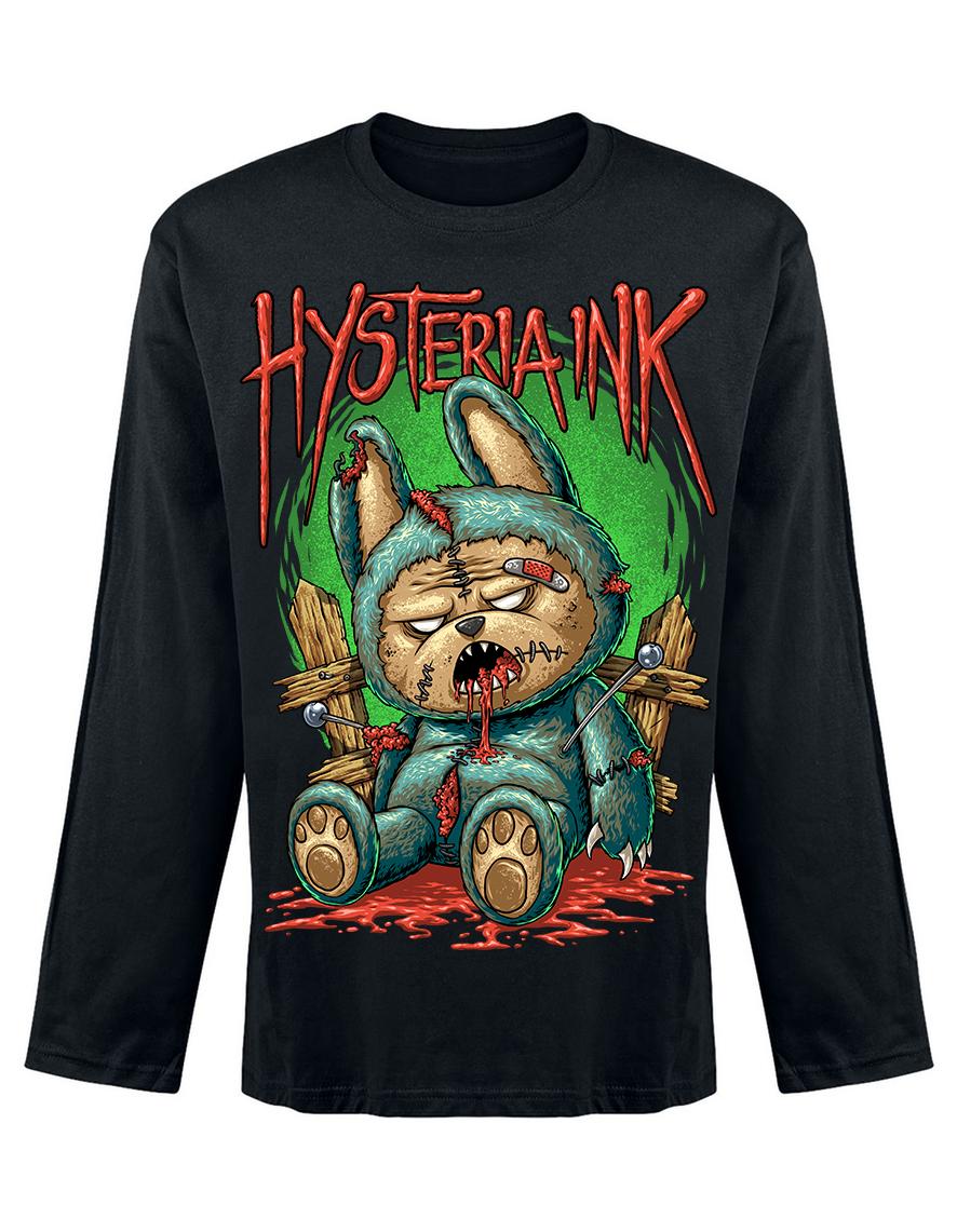 T-shirt unisexe manches longues Hysteria Ink Kill Bear