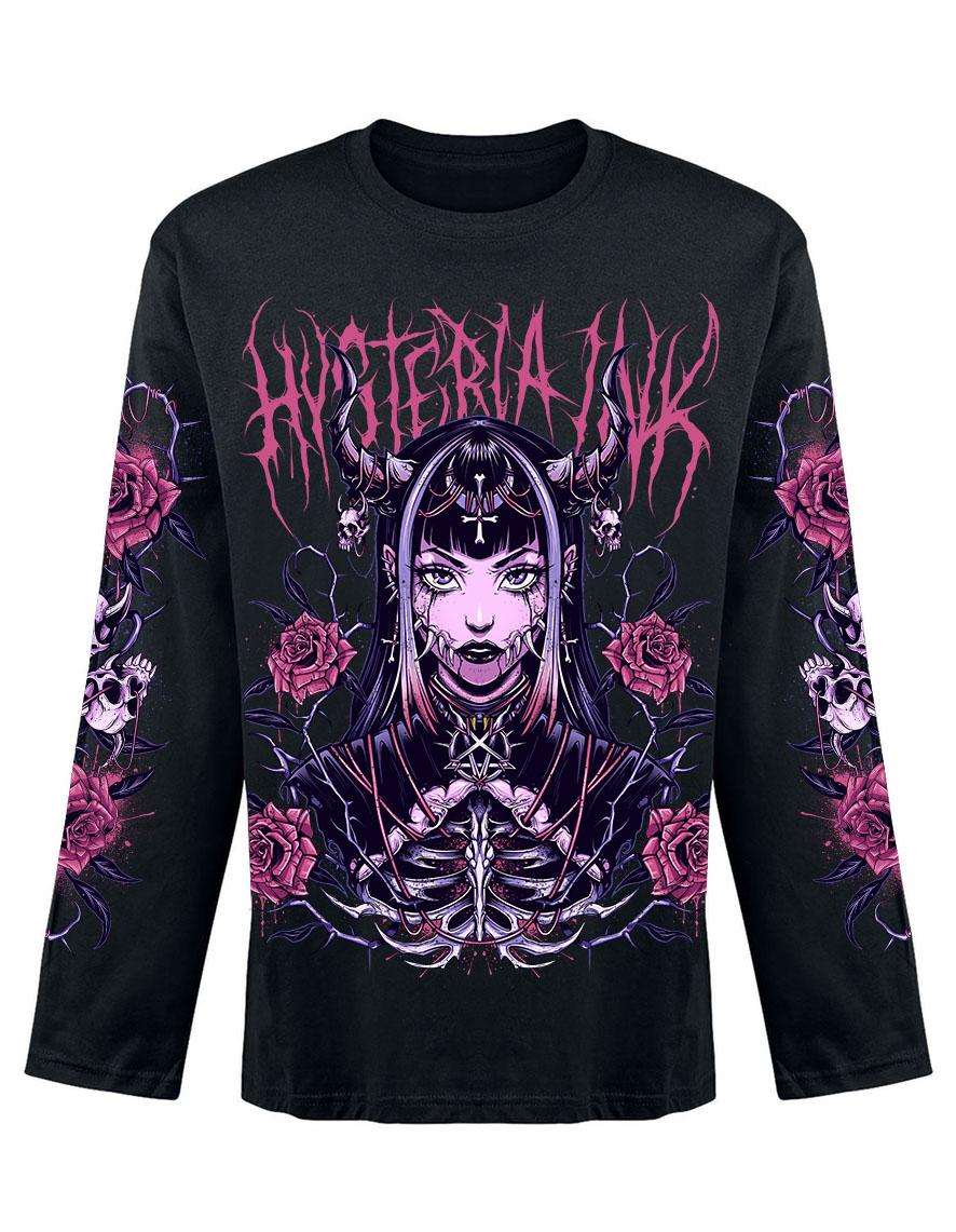 T-shirt unisexe manches longues Hysteria Ink Corredor Mask