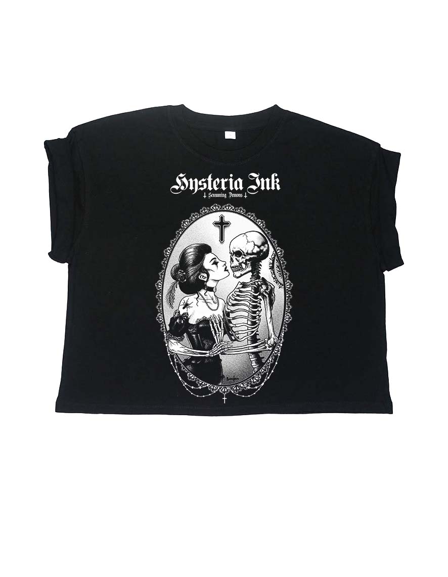 Crop Top Hysteria Ink  X Screaming Demons Love Me Ink