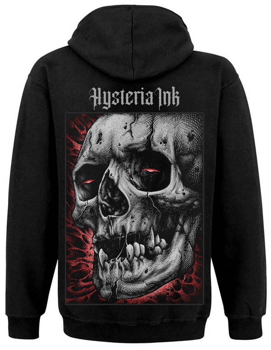 Sweat zip unisexe Hysteria Ink Skull Head Ink
