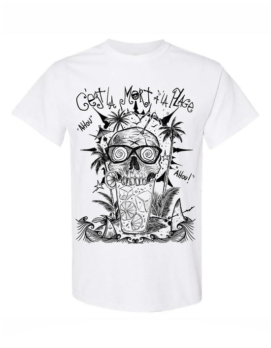 T-shirt unisexe Hysteria Ink Blitz'Art C'est la Mort à la Plage