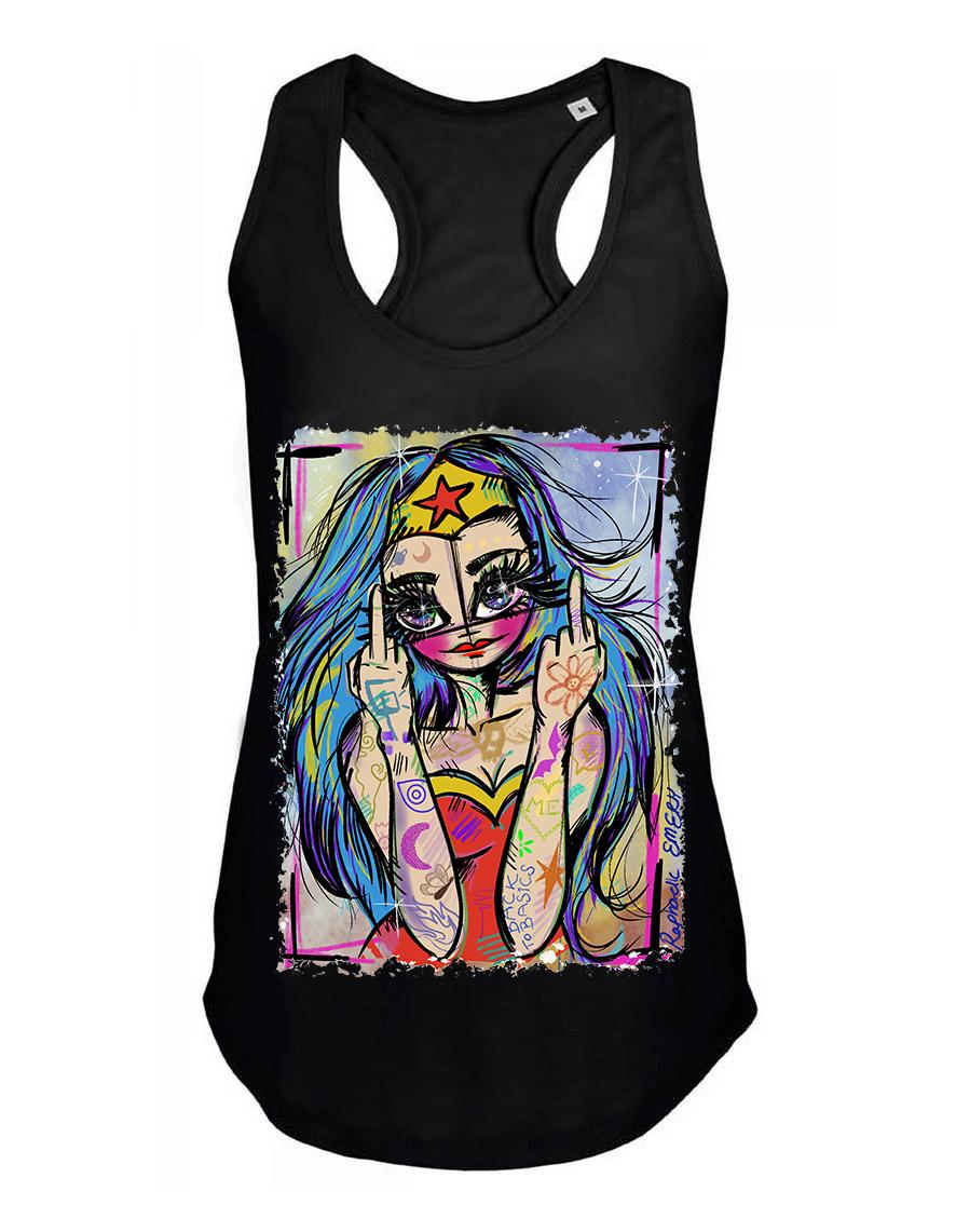 Debardeur femme Hysteria Ink X Raphaelle Emery WW FCK