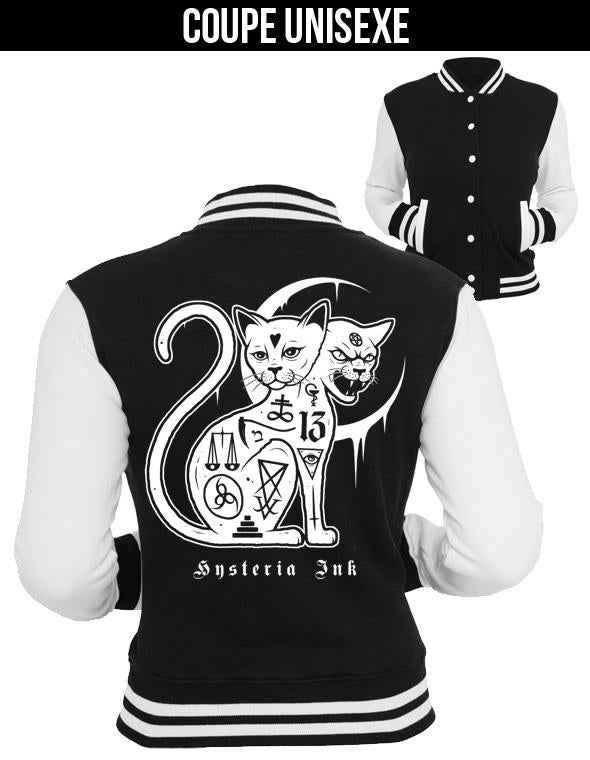 Veste Teddy unisexe Hysteria Ink Two Head Cat Ink