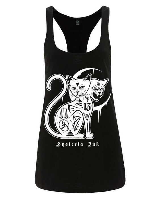 Debardeur long Hysteria Ink Two Head Cat Ink