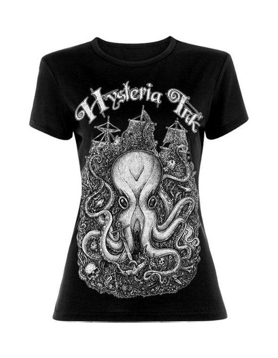 T-shirt femme Hysteria Ink Octopus Ink