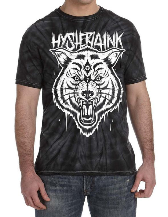 T-shirt unisexe Hysteria Ink Tye Die Three-eyed Wolf Ink