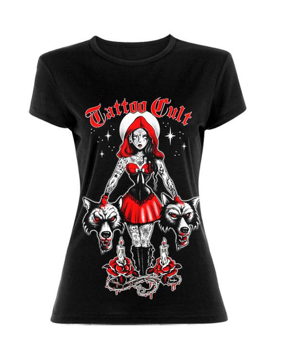 T-shirt Femme Tattoo cult Little Red Hood Cult