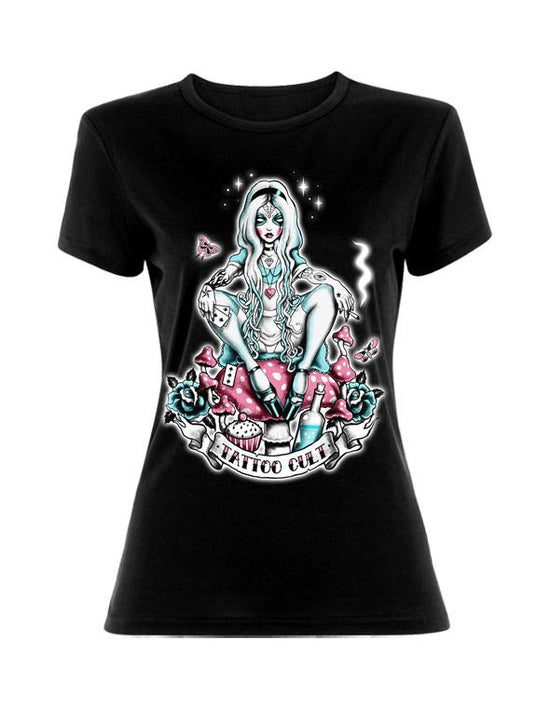 T-shirt femme Tattoo Cult Dark Alice Cult