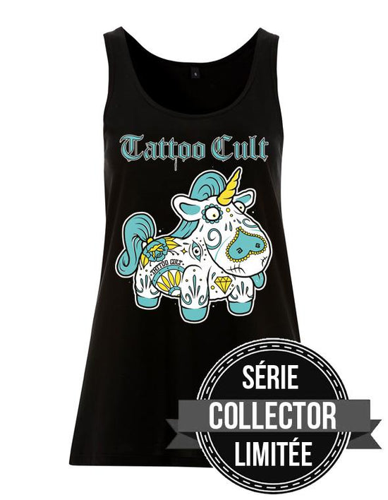 Debardeur Tattoo Cult Unicorn Cult turquoise