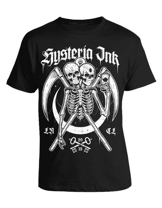 T-shirt unisexe Hysteria Ink Emblema Skeleton Ink