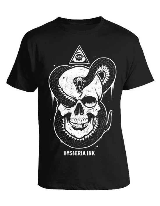 T-shirt unisexe Hysteria Ink Ténèbres Snake Ink