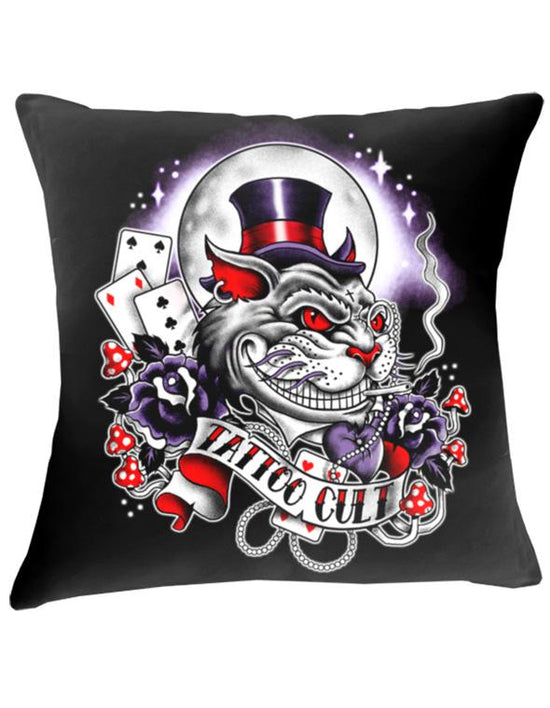 Housse de coussin 43x43 Tattoo Cult The Cheshire Cult