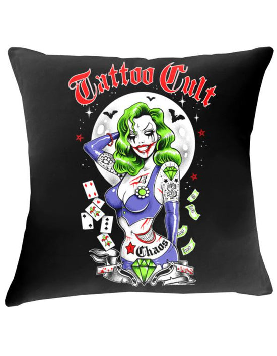 Housse de coussin 43x43 Tattoo Cult Miss Tattoo Cult