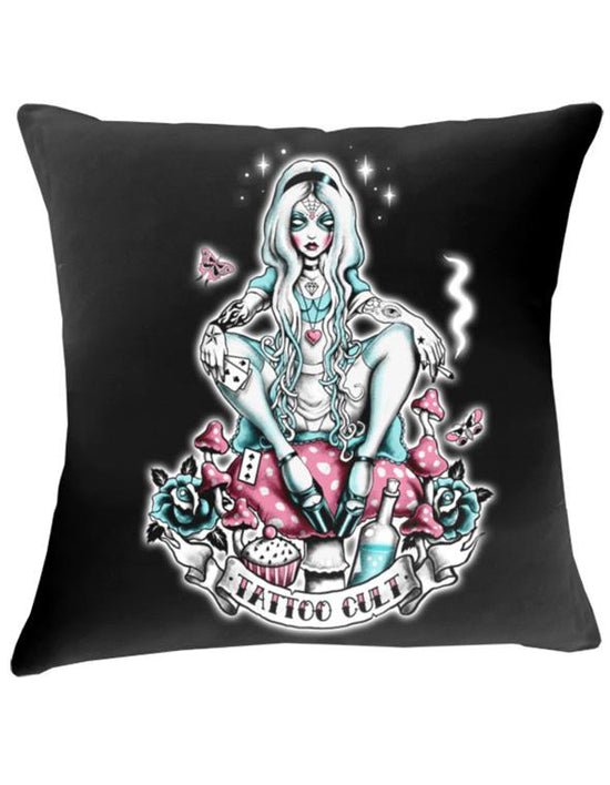 Housse de coussin 43x43 Tattoo Cult Dark Alice