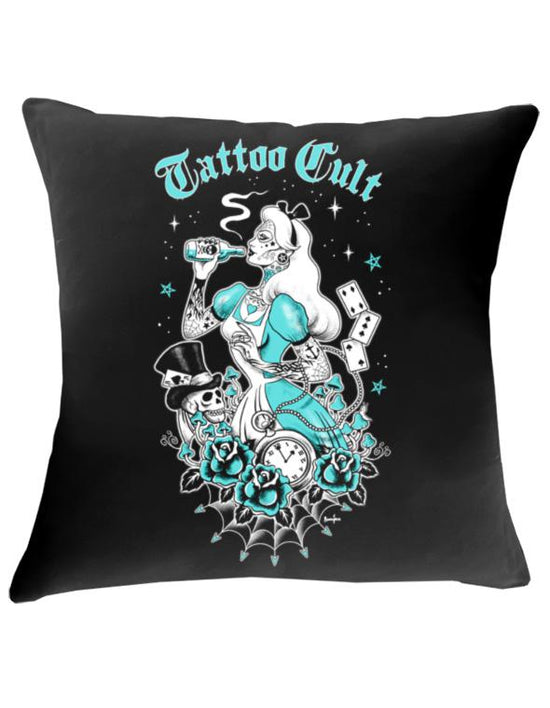 Housse de coussin 43x43cm Tattoo Cult Alice Cult