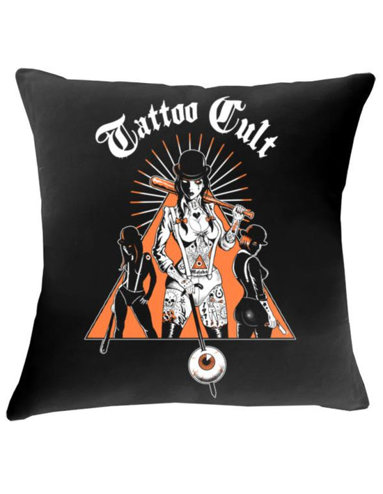 Housse de coussin 43x43cm Tattoo Cult Clockwork Cult