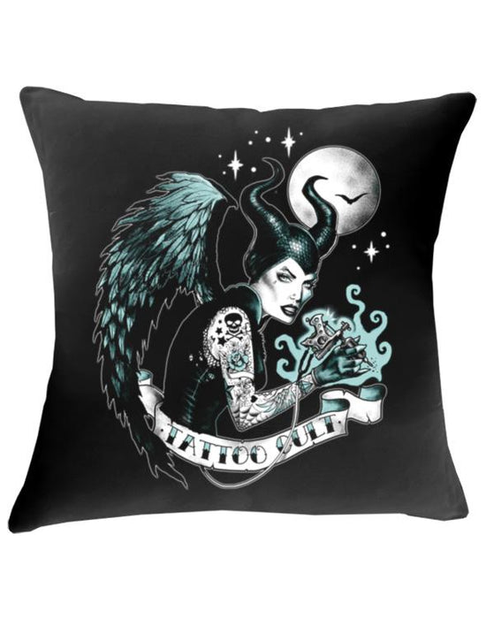 Housse de coussin 43x43cm Tattoo Cult MalefiCult