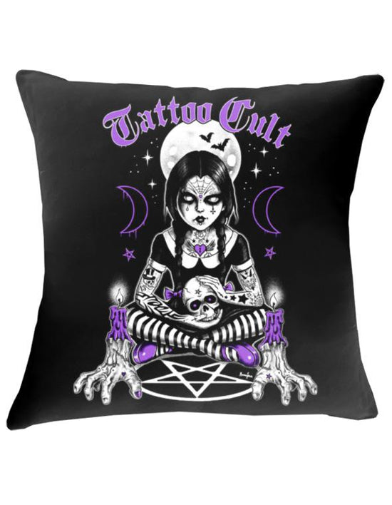 Housse de coussin 43x43cm Tattoo Cult Wednesday Cult