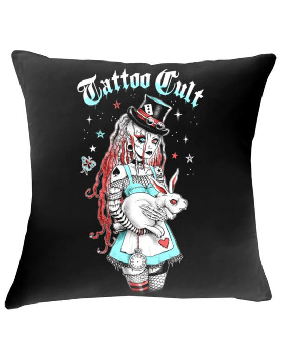 Housse de coussin 43x43cm Tattoo Cult Alice Cyber Cult