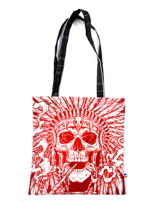 Sac Tote Bag All Over Hysteria Ink  Indian Peace