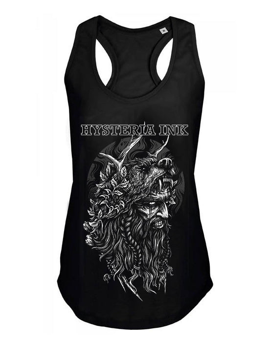 Debardeur femme Justin Hysteria Ink  Viking Bear