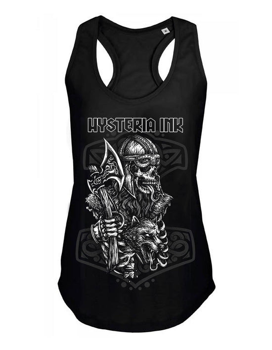 Debardeur femme Justin Hysteria Ink  Viking Skull Ink