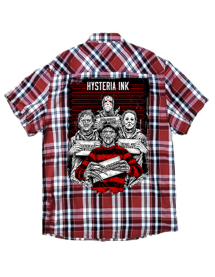 Chemise homme Manches Courtes Hysteria Ink  Horror Ink