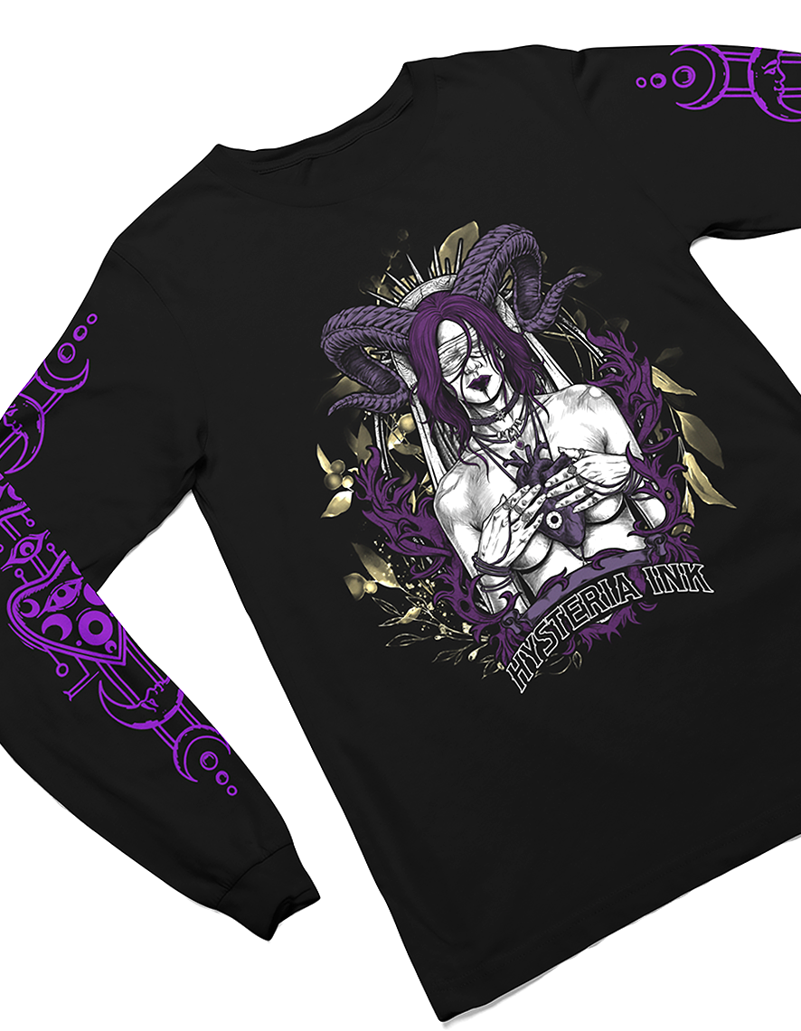 T-shirt unisexe manches longues Hysteria Ink Blind allover print color