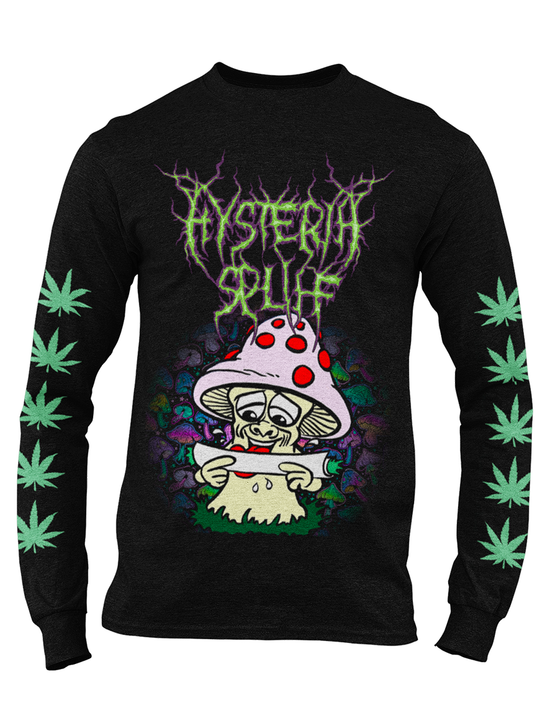 T-shirt unisexe manches longues Hysteria Ink Smoking mushroom